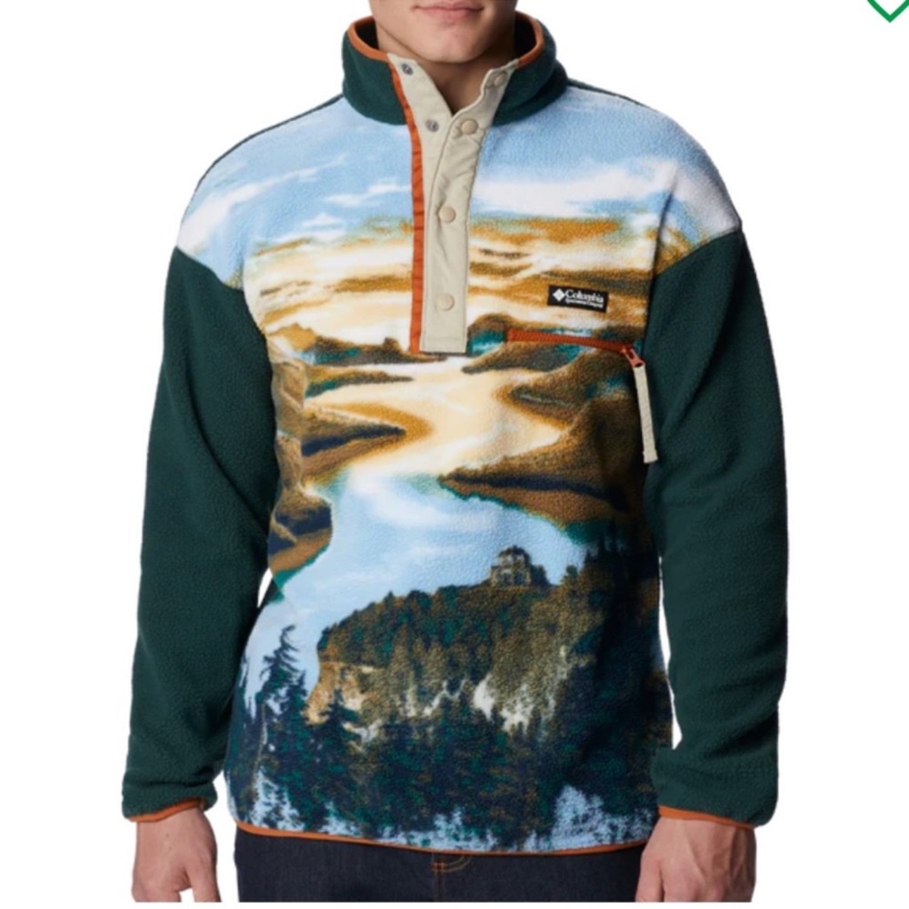 COLUMBIA HELVETIA™ HALF SNAP FLEECE COLUMBIA RIVER GORGE PRINT